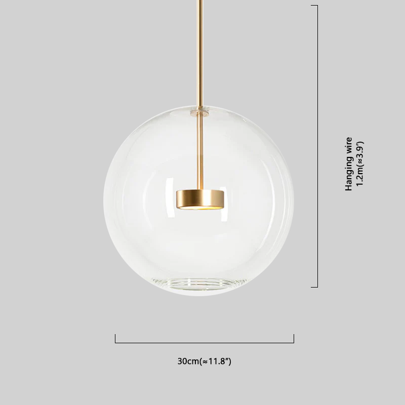 Modern Pendant Light Bubble Size