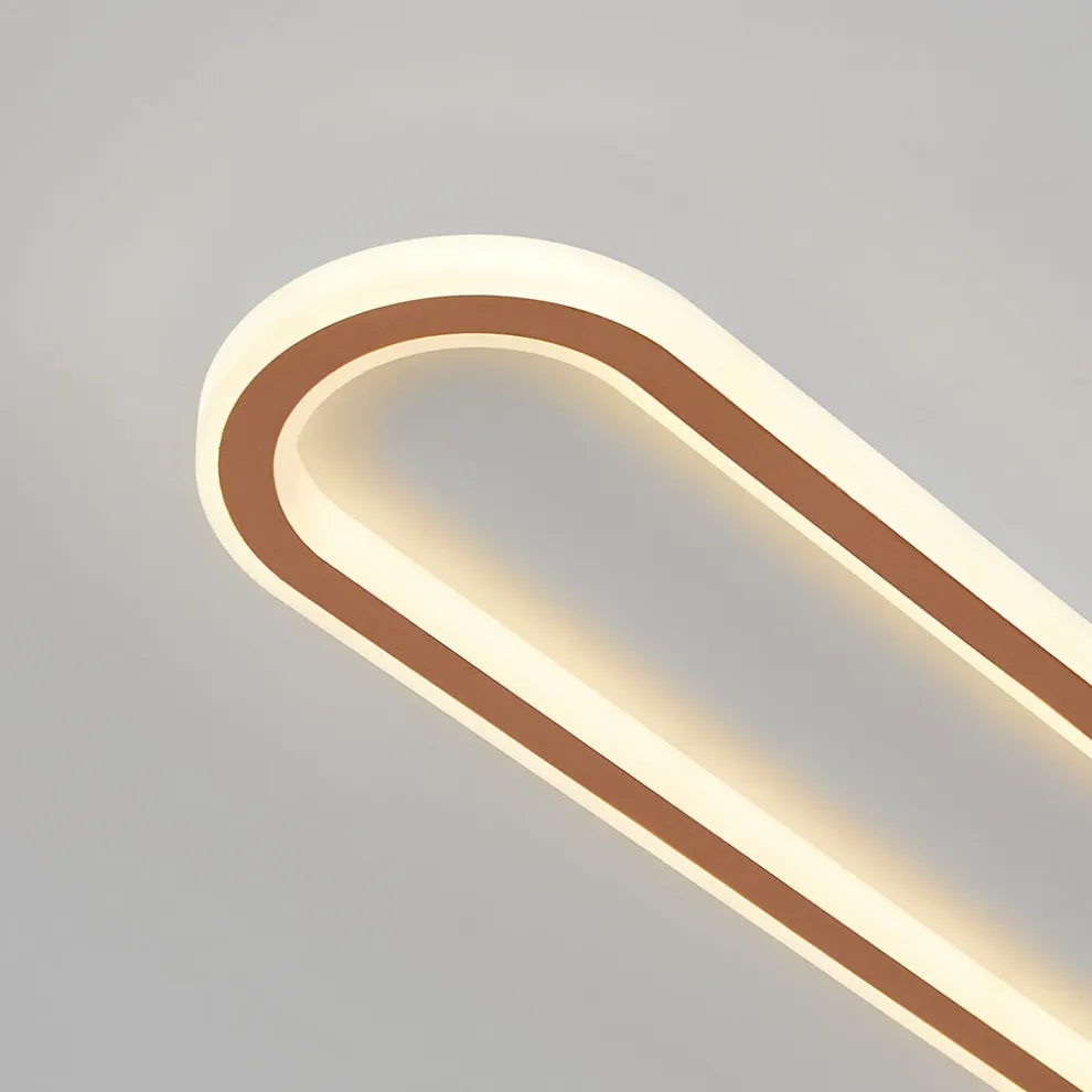 Minimalist Rose Gold Ceiling Light Detail