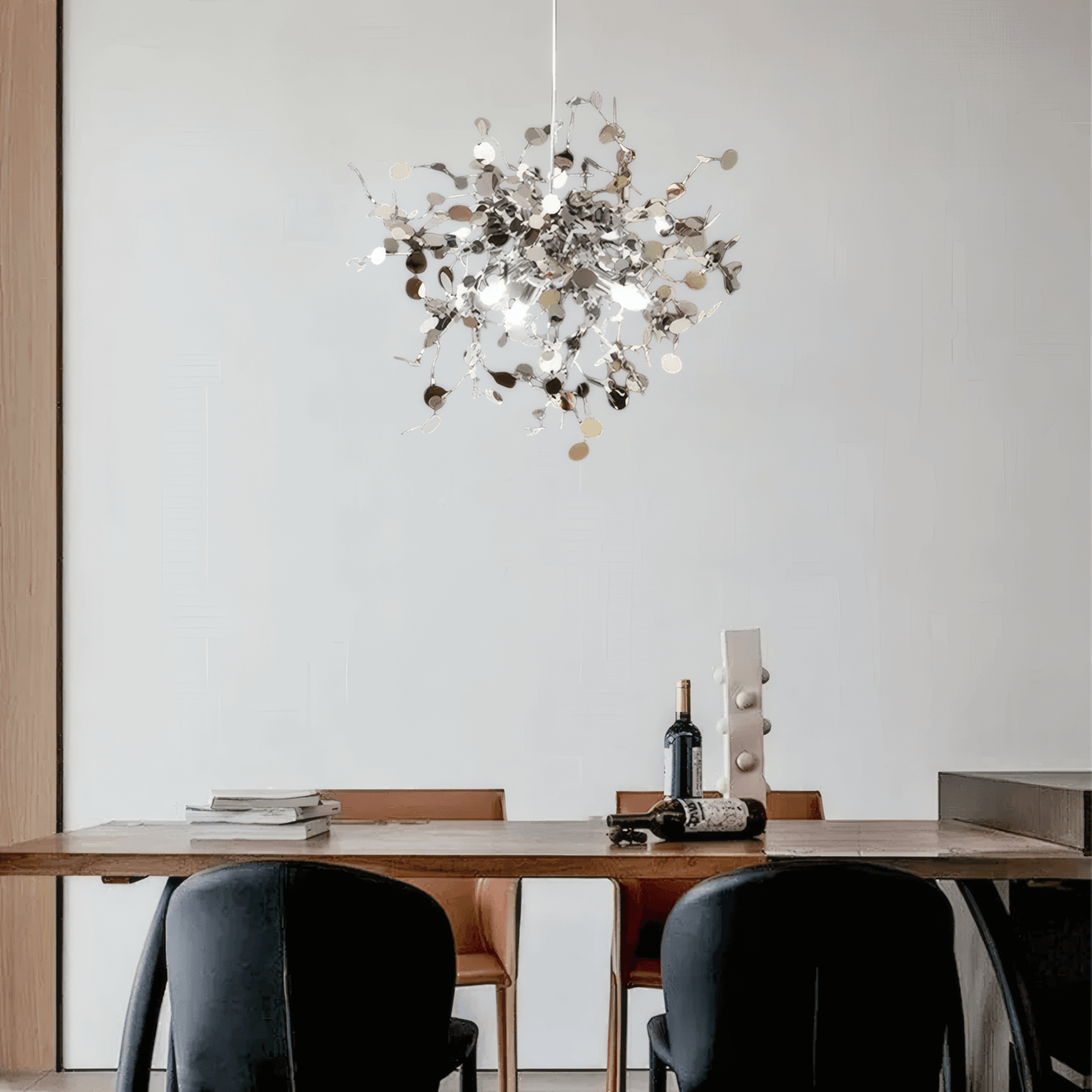 Art Deco Silver Chandelier Cluster Dining Room 1 Head