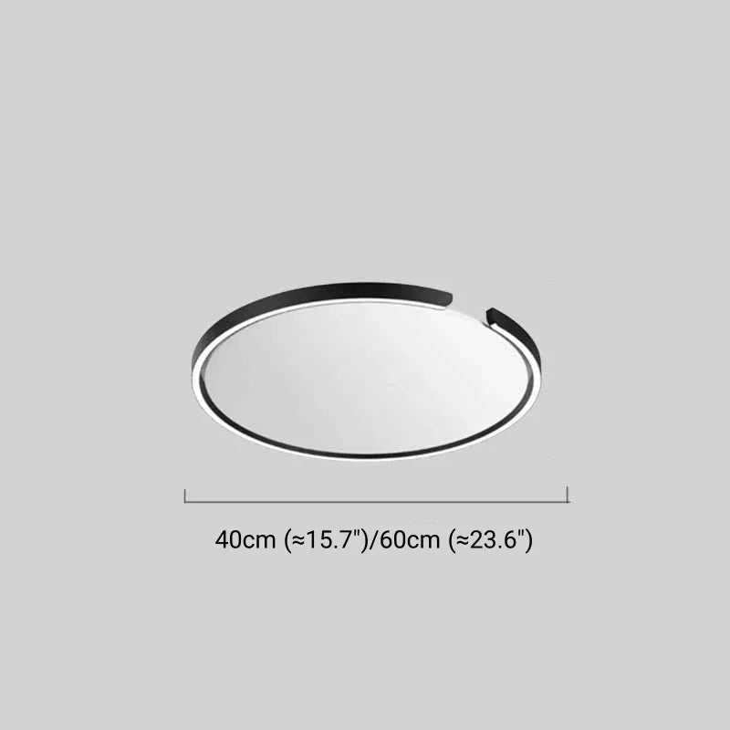 Ceiling Light – Black/White Metal for Bedroom/Living Room