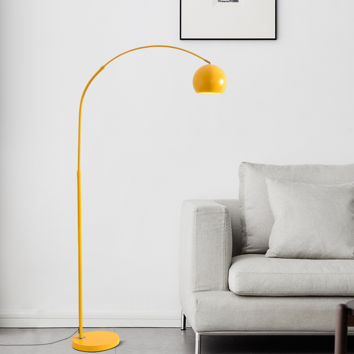 Velora Nordic Floor Lamp - Metal in Black/Blue/Gold/Pink for Bedroom