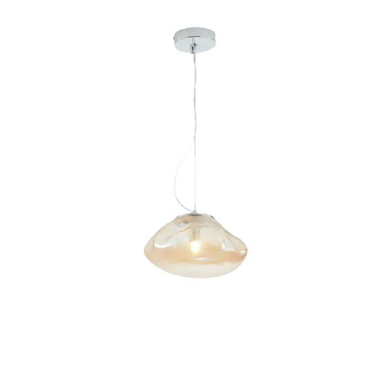Pendant Light — Clear/Gray/Amber LED Ball 3 Sizes Dining Room