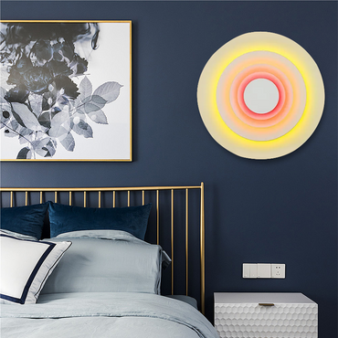 Morandi Metal Wall Lamp -  Round Design for Living Room