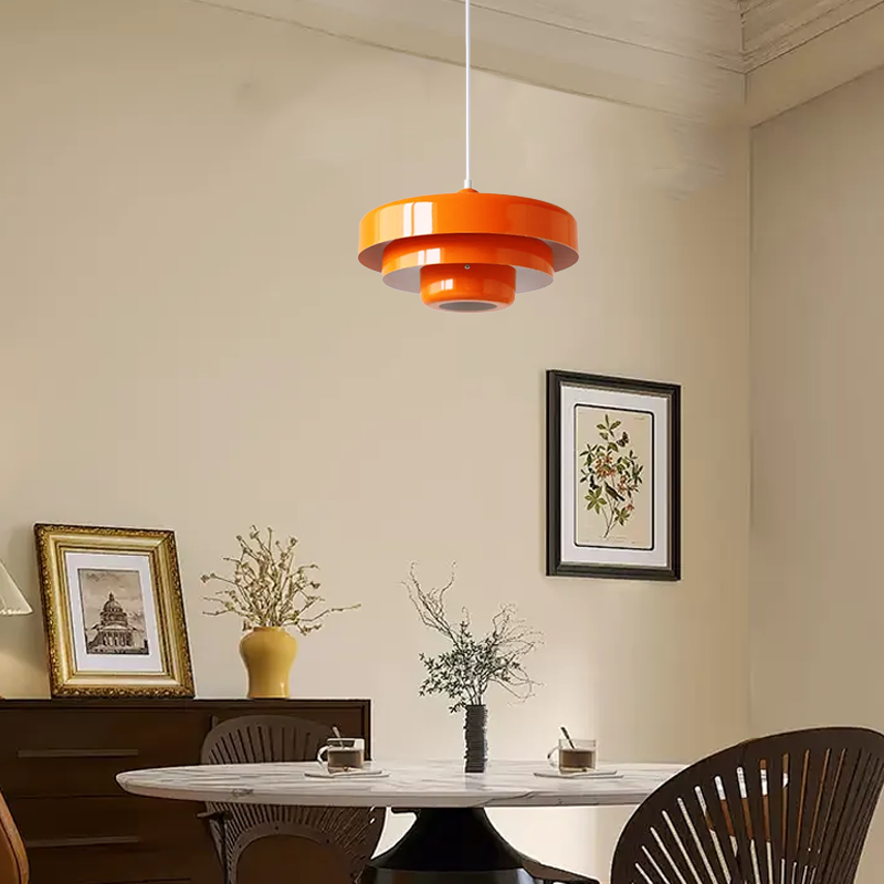 Nordic LED Orange Pendant Light for Dining Room