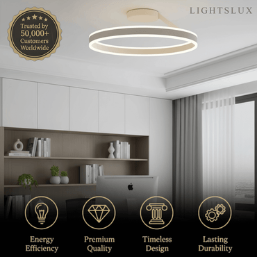 Embrace Modern Circular Flush Mount Ceiling Light