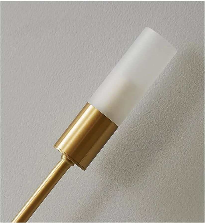 Excelis Modern U-Shaped Linear Wall Light – Gold Metal for Bedroom/Living Room