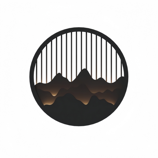 Lunara Modern Waterproof Wall Light – Circular Stainless Steel LED for Indoor/Outdoor