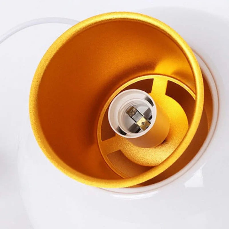 Modern White Globe Pendant Light with E26 Lamp Base