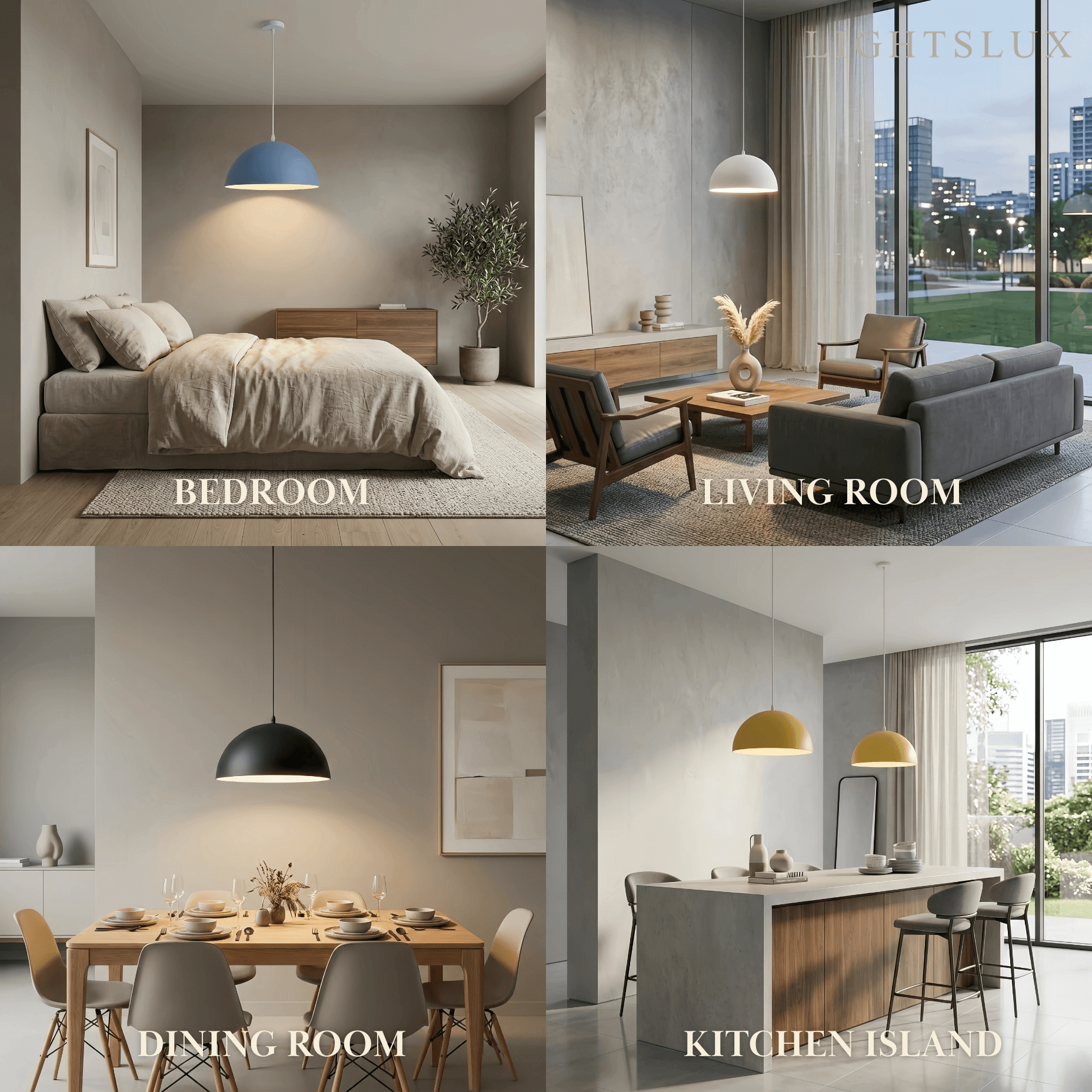 Morandia Minimalist Pendant Light -- Aluminum