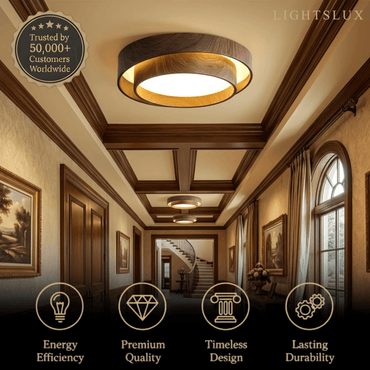 Minimalist Ceiling Light -- Metal & Acrylic