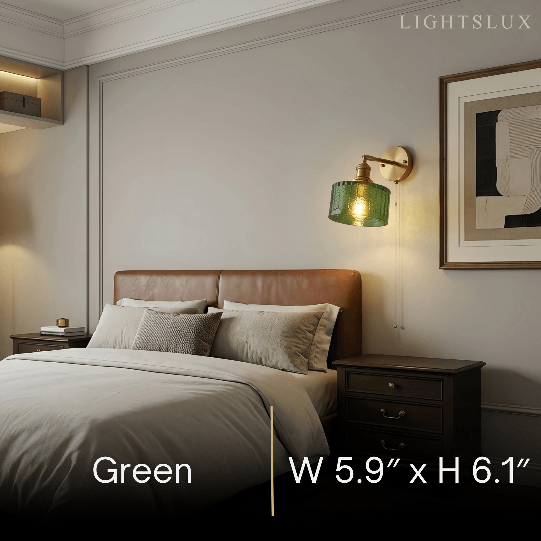 Vetro Vintage Brass Wall Lamp