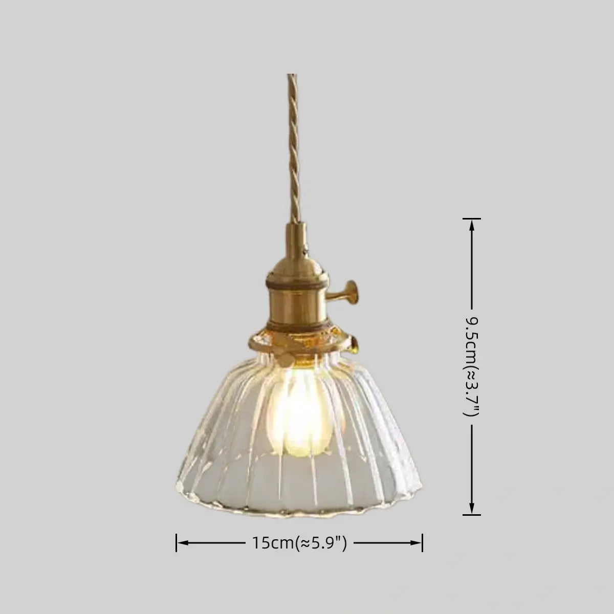 Vivara Vintage Glass Pendant Light