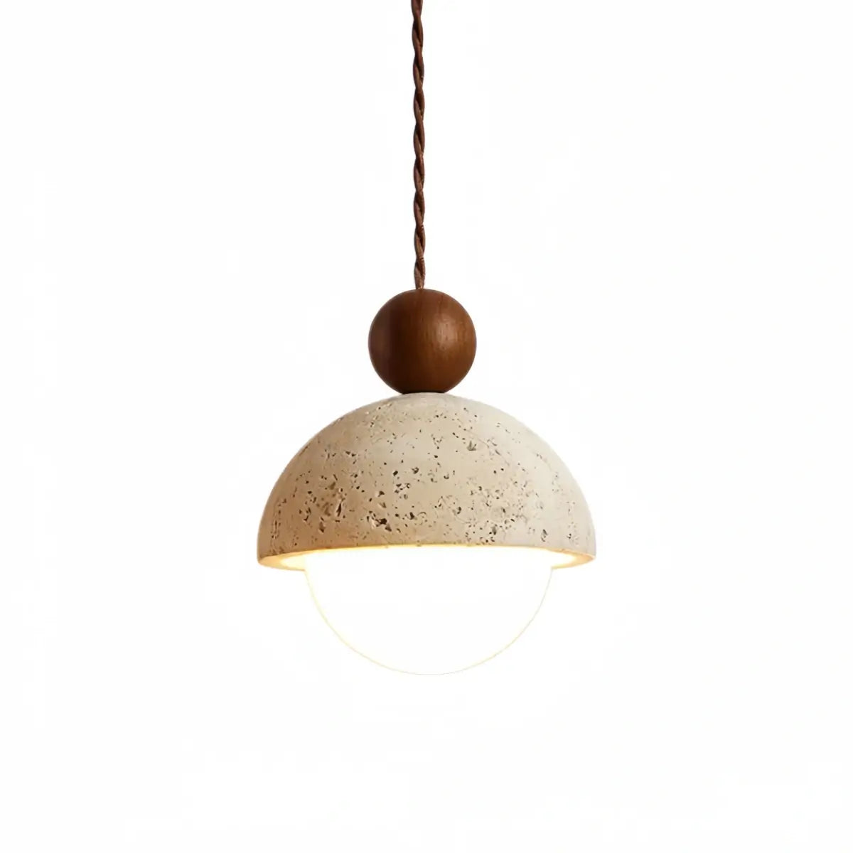 Modern Travertine Pendant Light