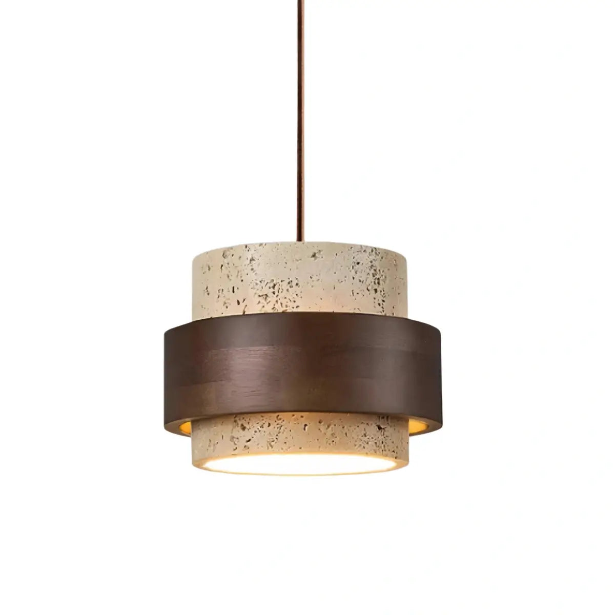 Strata Modern Travertine Pendant Light