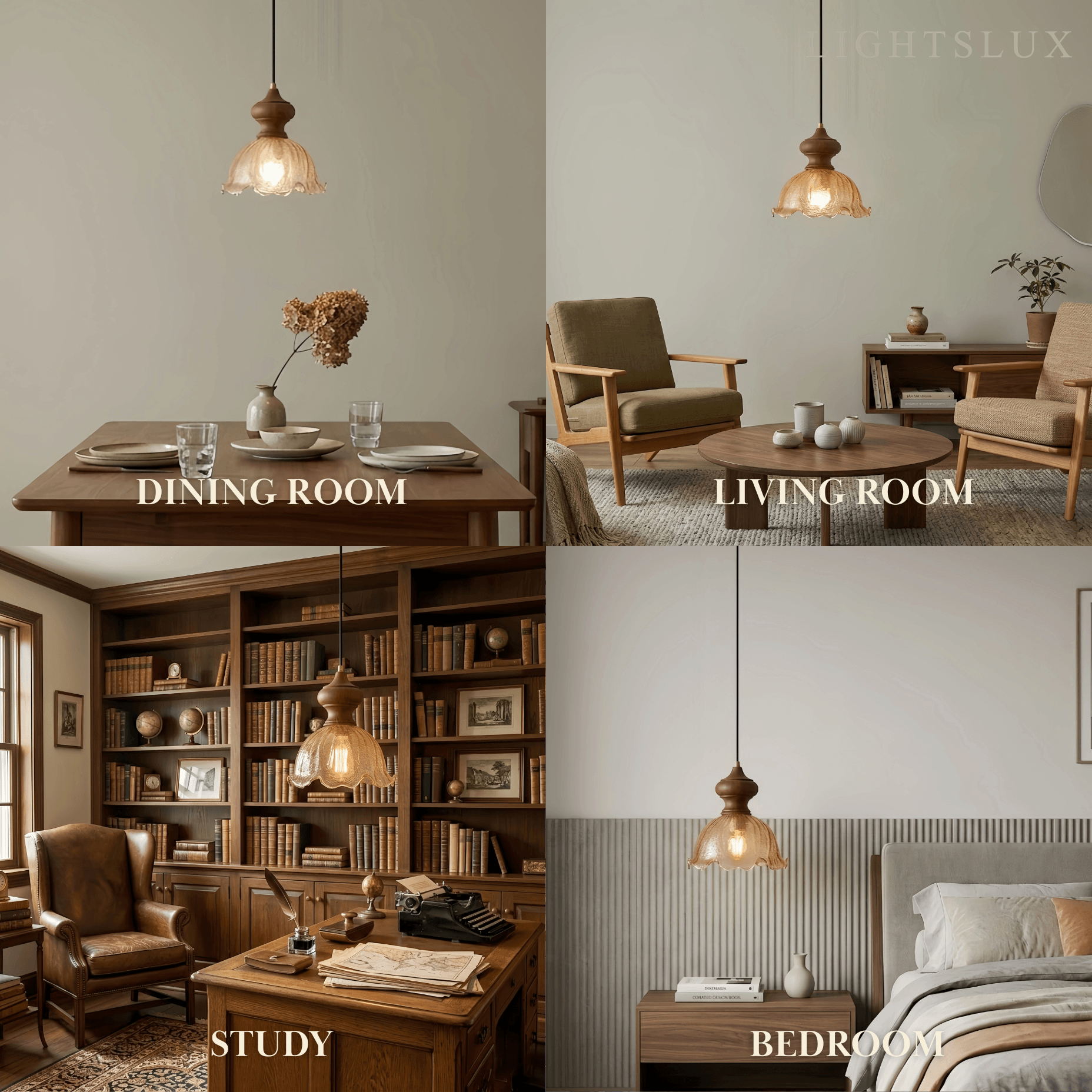 Vetro Vintage Modern Pendant Light