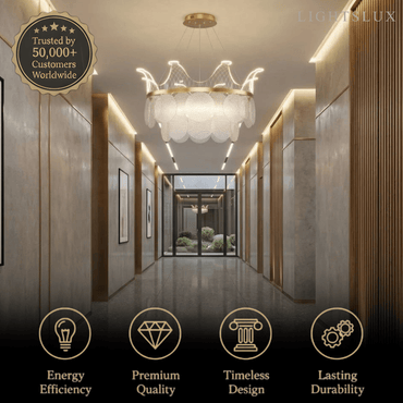 Modern Gold Chandelier