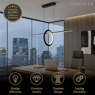 Minimalist Pendant Light — Metal & Silica Gel with Black & White