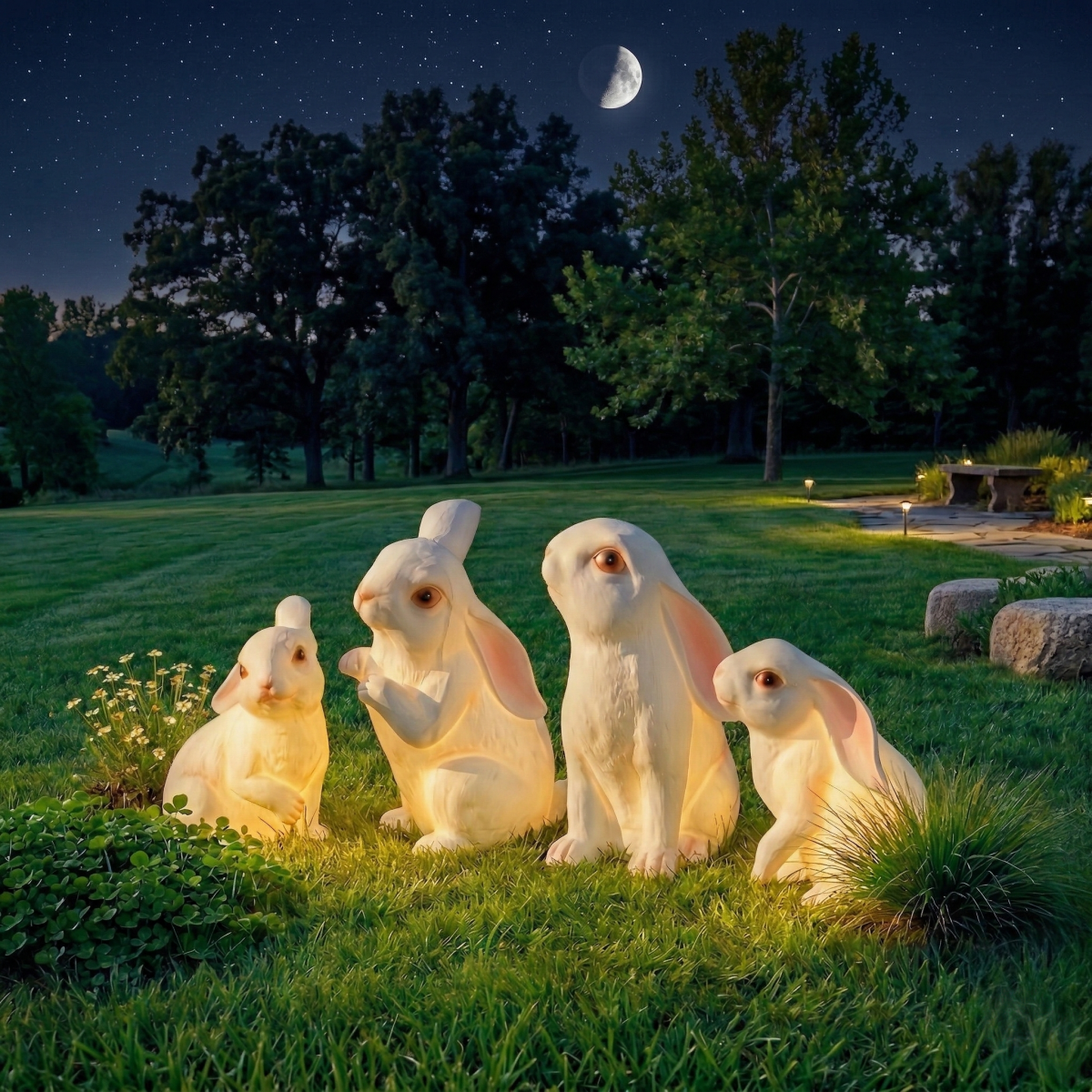 Easter Bunny Lawn Lamp