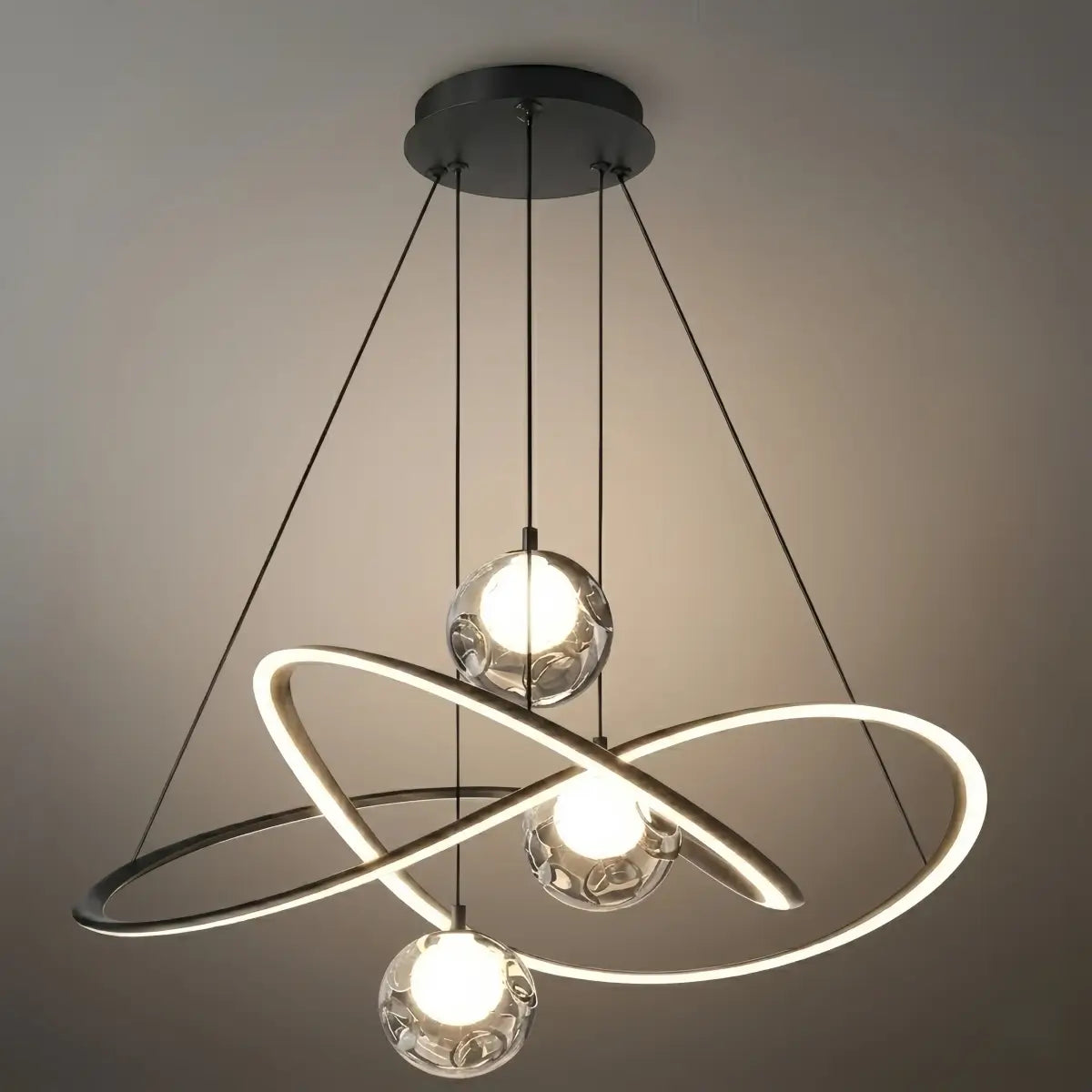 Lunara Minimalist Ring Chandelier