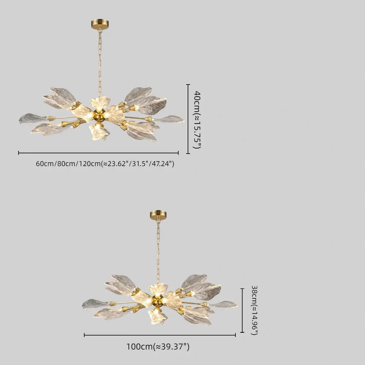 Velora Elegant Organic Chandelier
