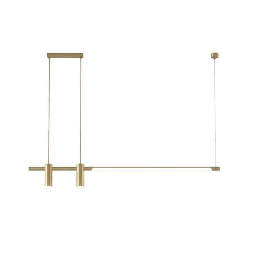 Modern Minimalist Pendant Light — Brass Gold