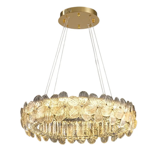 Modern Luxury Crystal Chandelier -- Stainless Steel & Glass