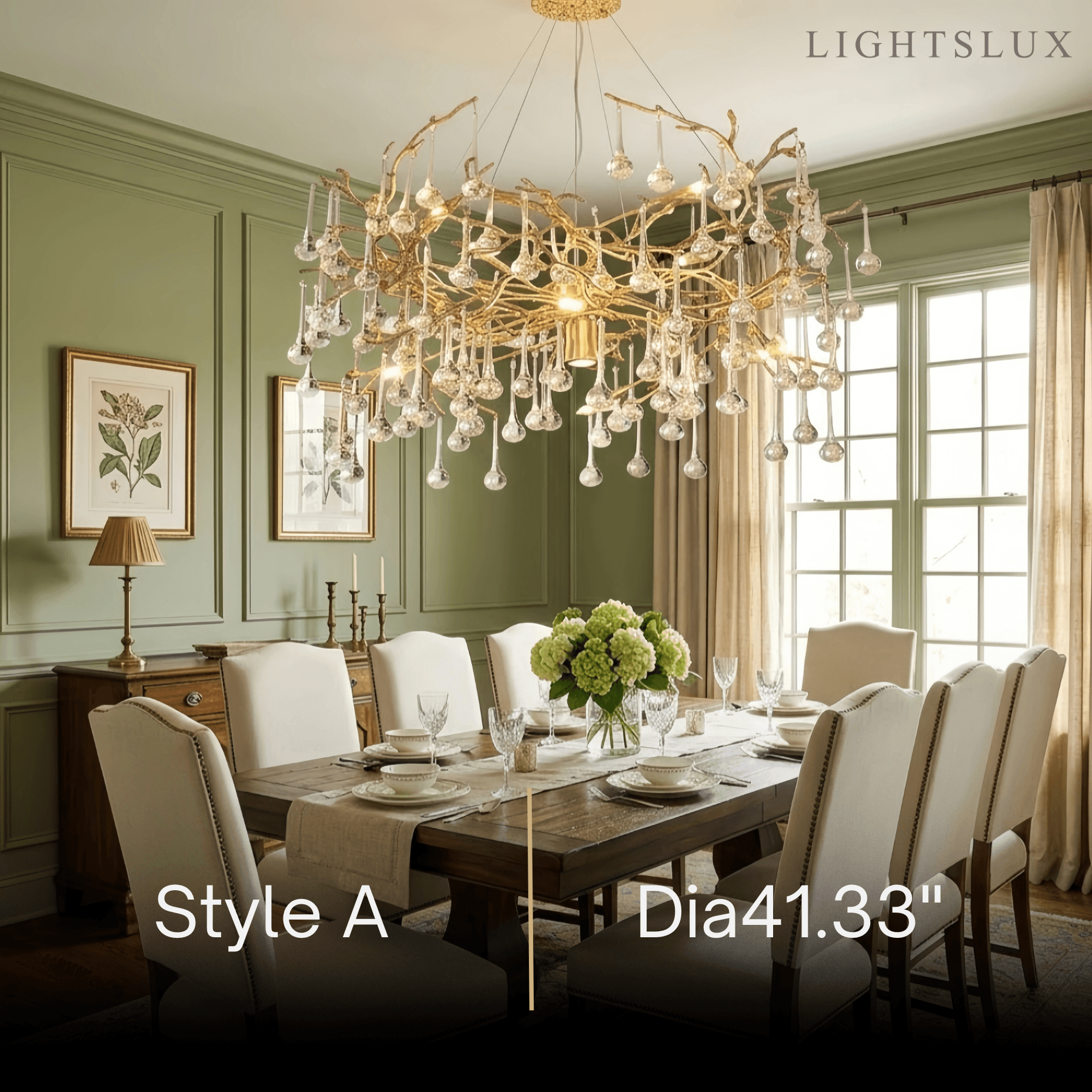 Excelis Luxury Branch Chandelier