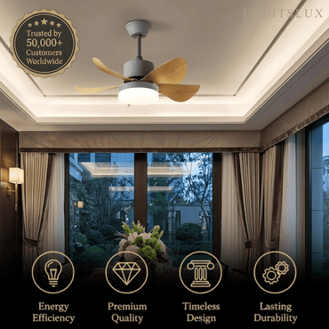 Zenno Minimalist Ceiling Fan Light