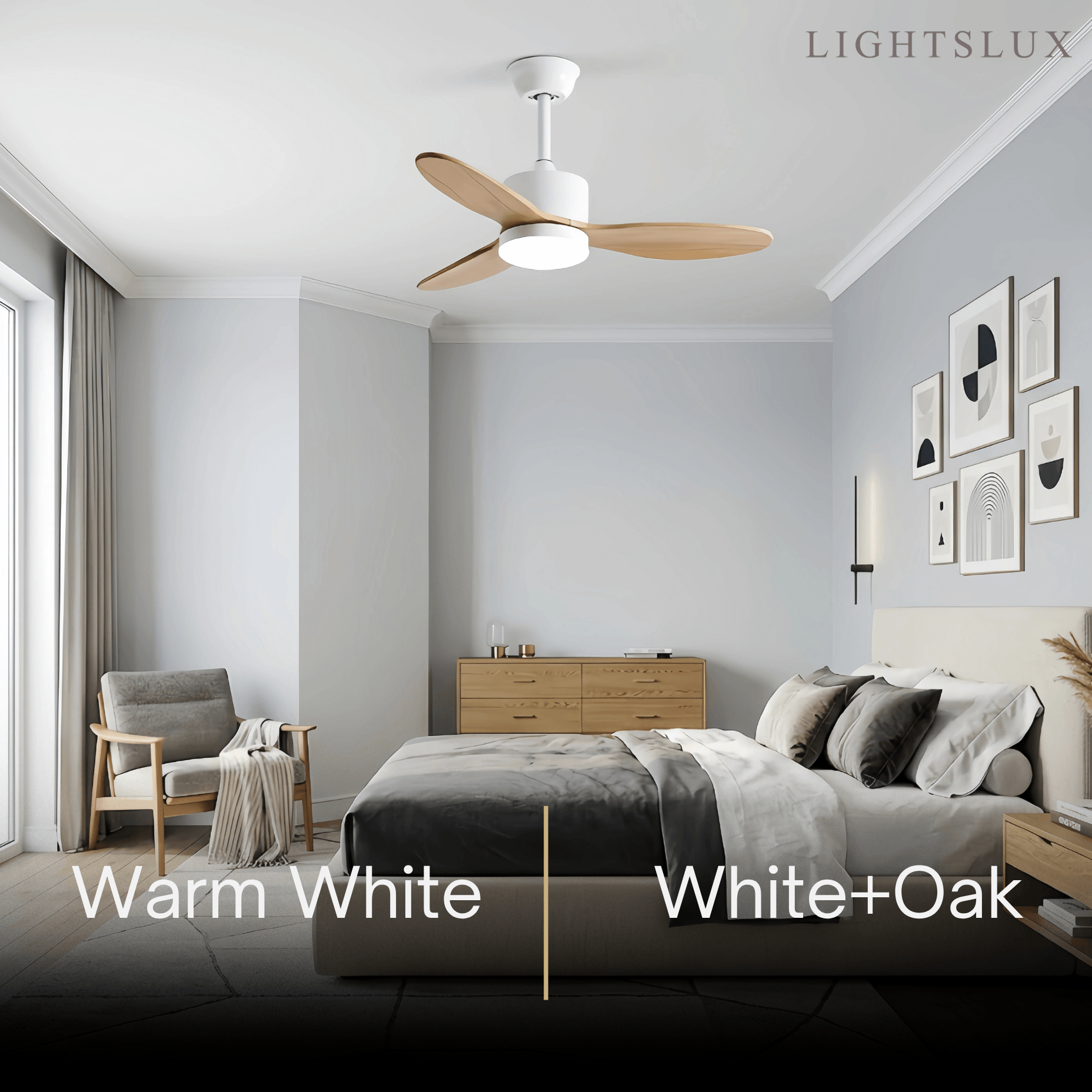 Vivara Minimalist Ceiling Fan Light