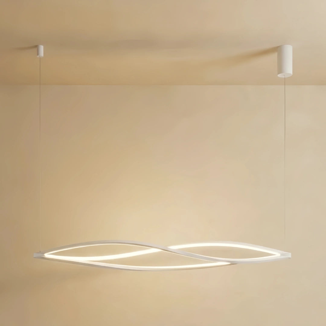 Pendant Light – Black/White Aluminum for Dining Room / Staircase