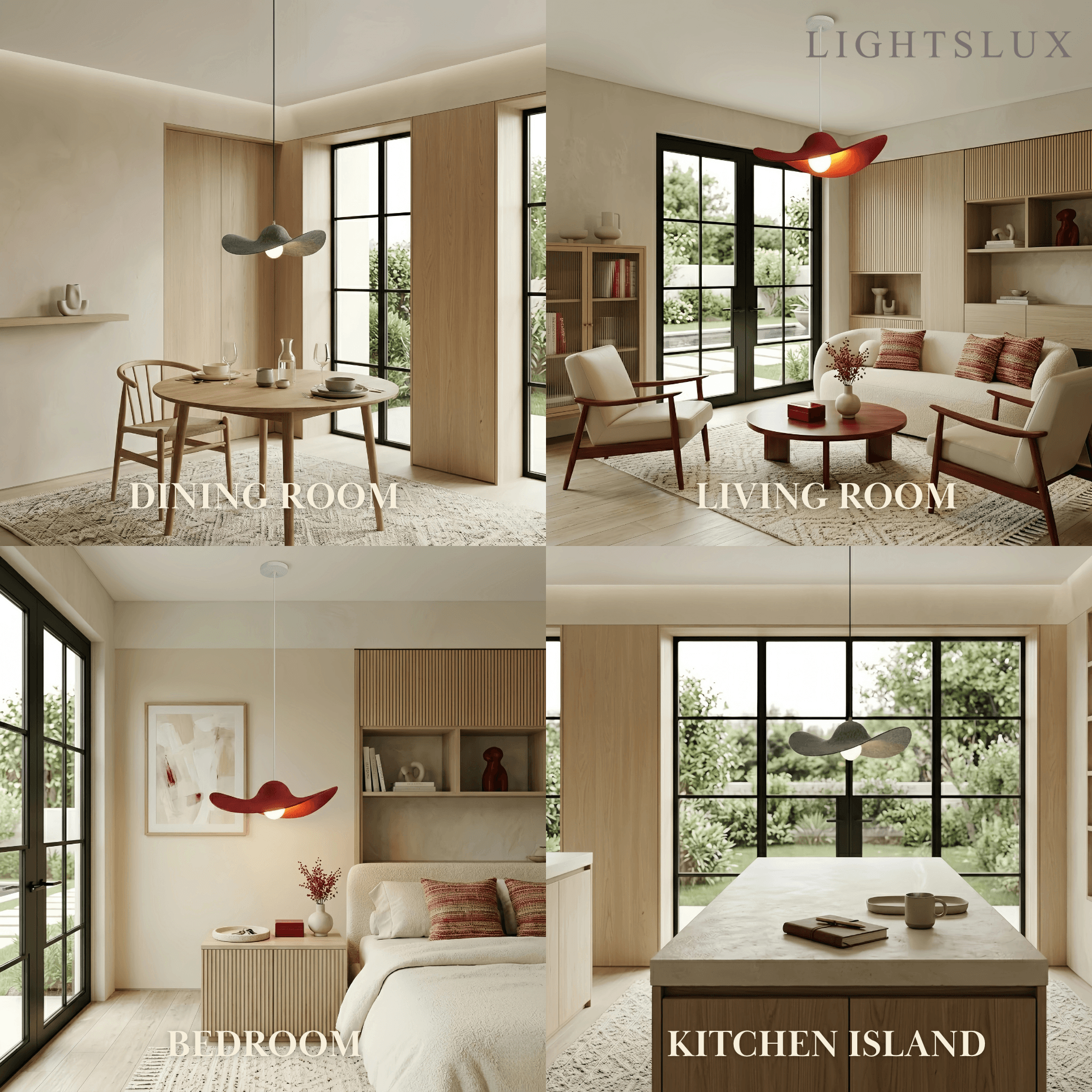 Nordic Felt Pendant Light -- Grey