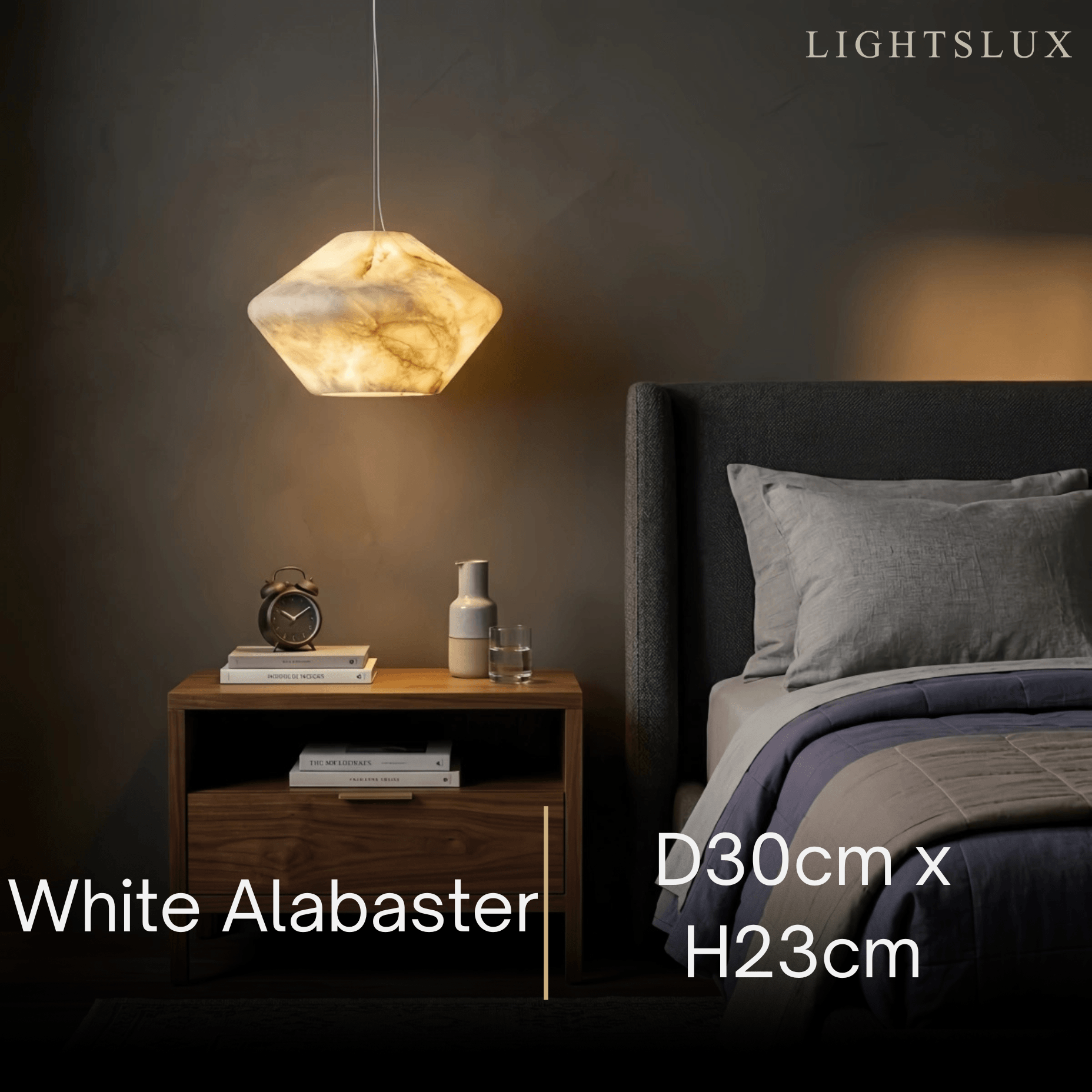Alba Modern Alabaster Pendant Light4d0