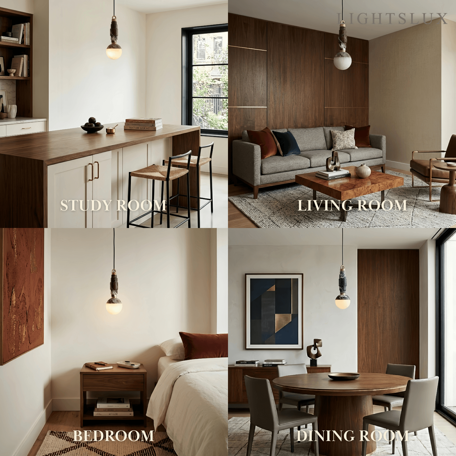 Alba Minimalist Marble Alabaster Pendant Lamp