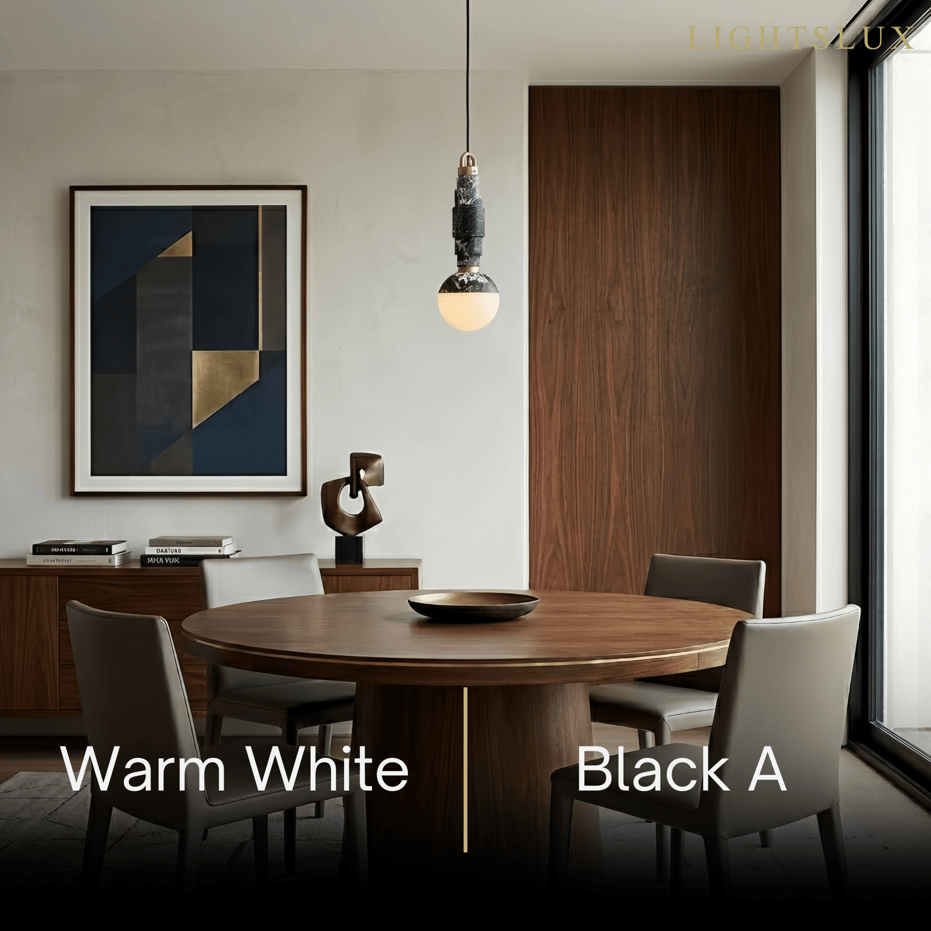 Alba Minimalist Marble Alabaster Pendant Lamp