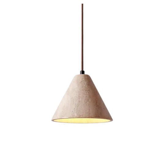 Strata Modern Travertine Pendant Light