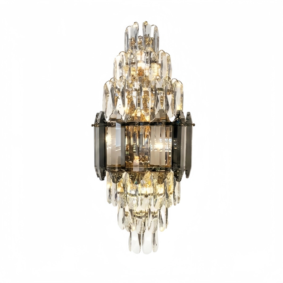 Vetro Crystal Glass Wall Sconce - Art Deco for Bedroom & Living Room