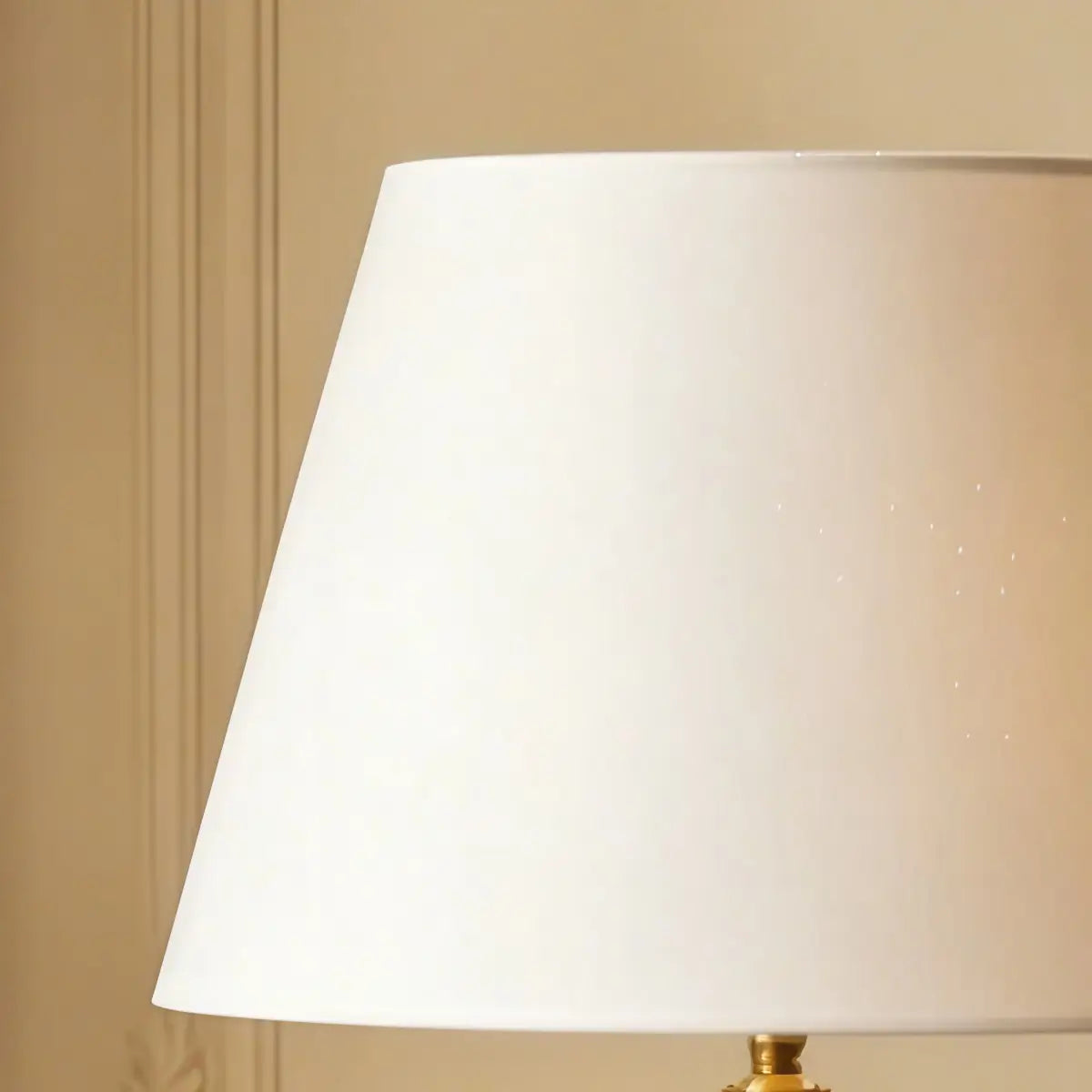 Irondale Vintage Table Lamp -- Ceramic & Fabric for Living Room