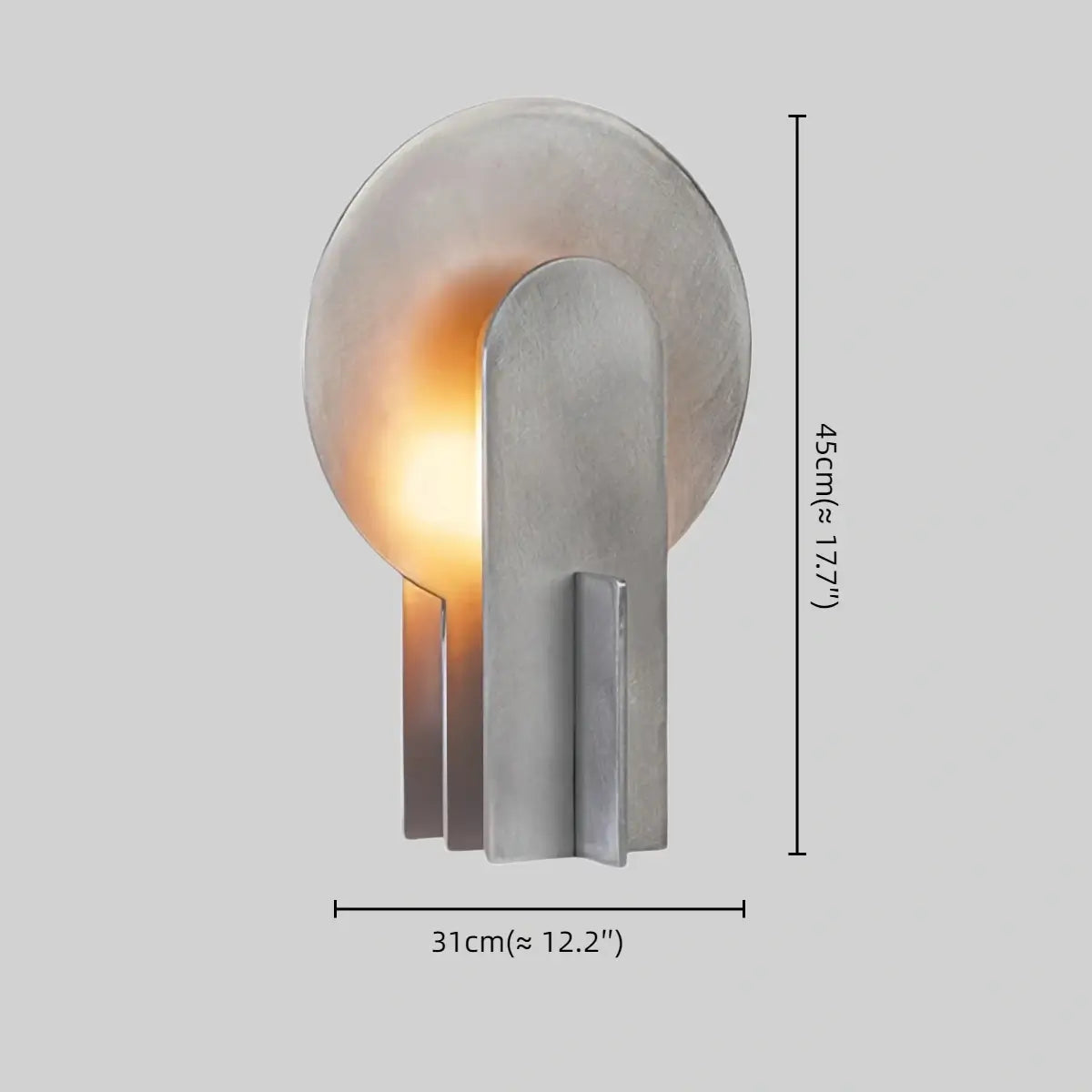 Irondale Industrial Table Lamp -- Aluminum or Marble for Bedroom Living Room Size