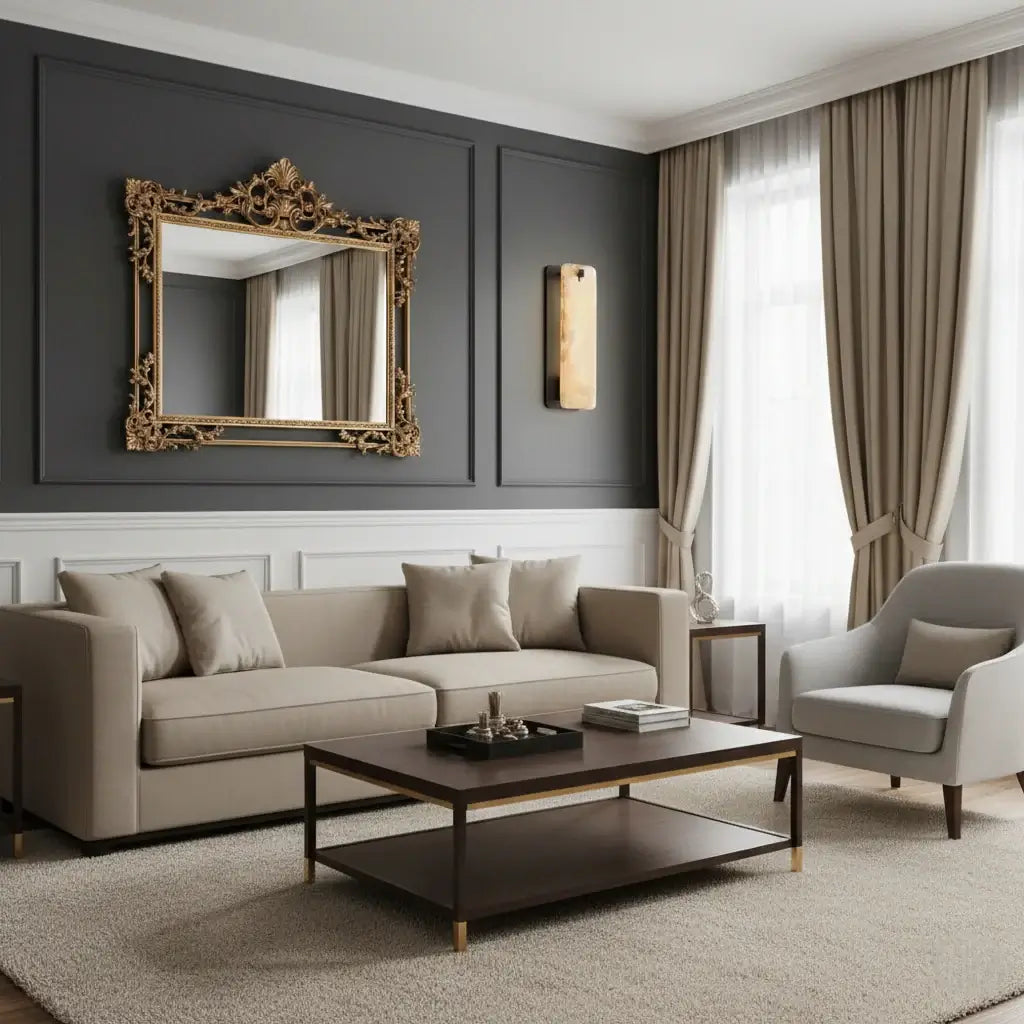 Aplique de pared Excelis Luxury Alabaster para salón/comedor