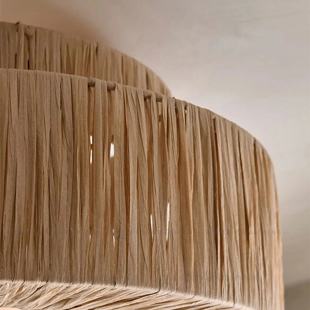 Rustic Wooden Pendant Light