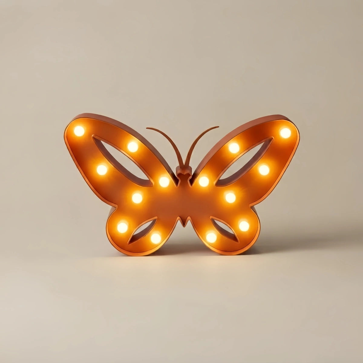 Vivara Art Deco Pink Table Lamp – ABS Butterfly Design for Bedroom