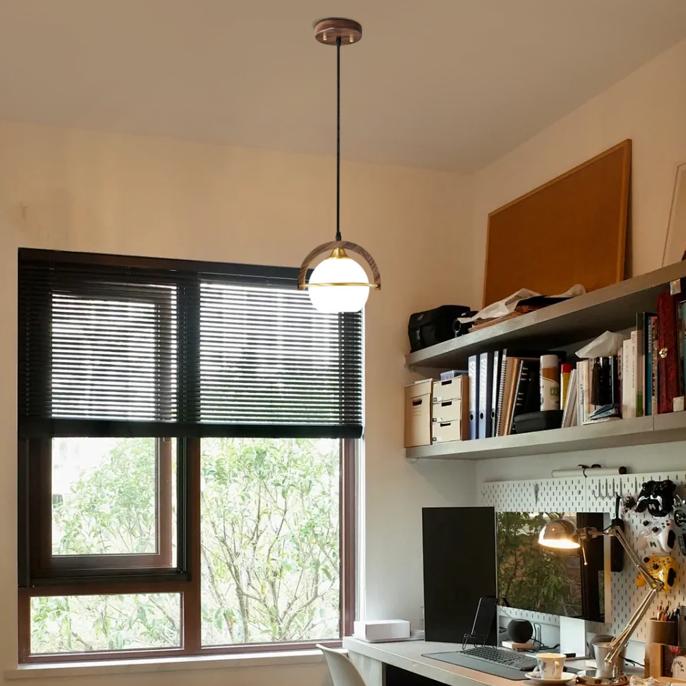Modern Spherical Pendant Light Study Room