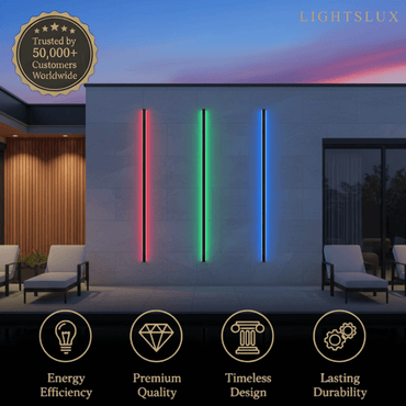 Outdoor LED Wall Light (RGB) — Available in 8 Sizes