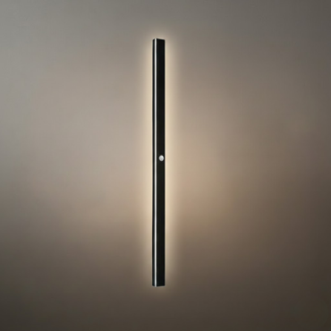 Minimalist Linear Black Outdoor Wall Lamp Sensor