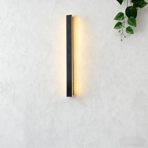 Minimalist Linear Outdoor Wall Lamp with – Waterproof Light