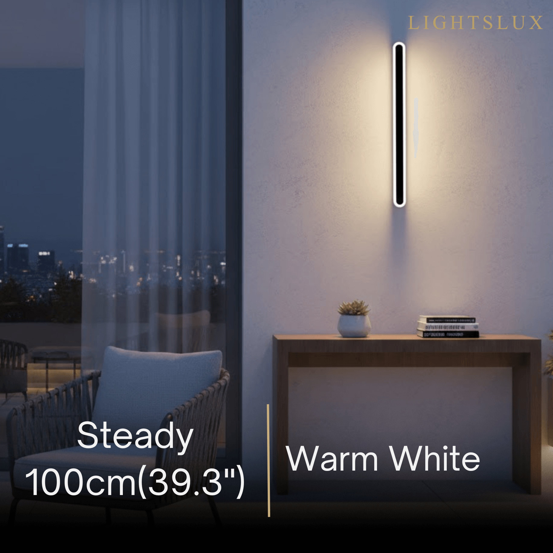 Arcato Modern Linear Outdoor Wall Lamp – Sensor Light for Indoor/Outdoor