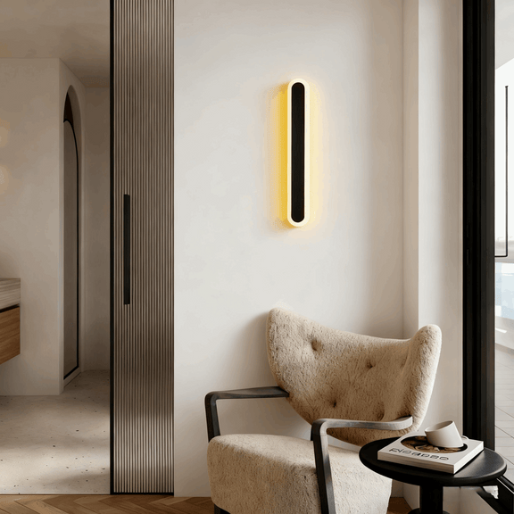 Modern Linear Outdoor Wall Lamp – Dimmable Light for Outdoor