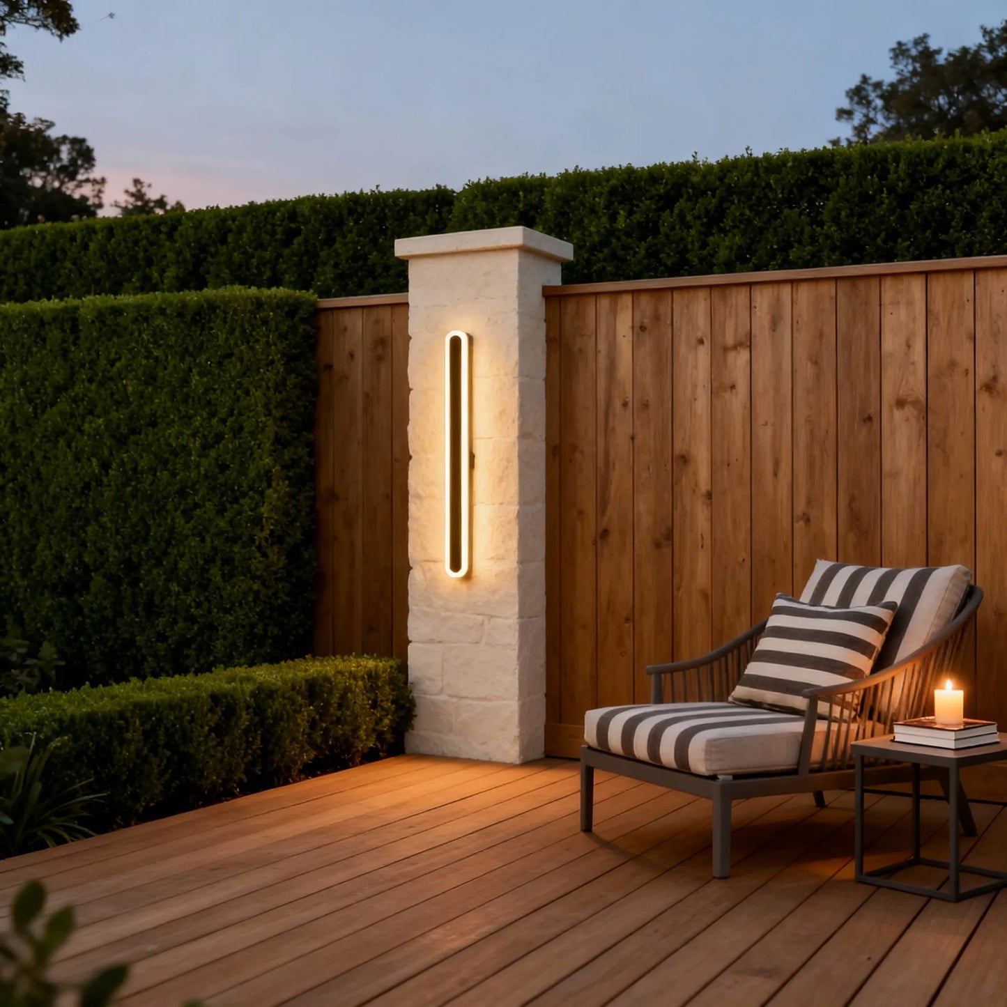 Modern Linear Outdoor Wall Lamp