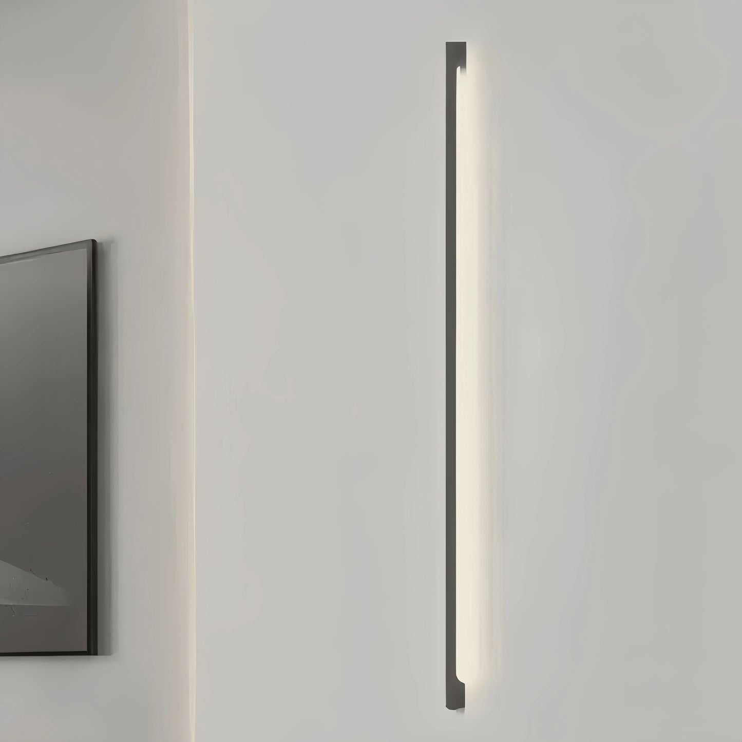 Arcato Modern Linear LED Wall Lamp – Black Wall-Mounted Light for Living Room