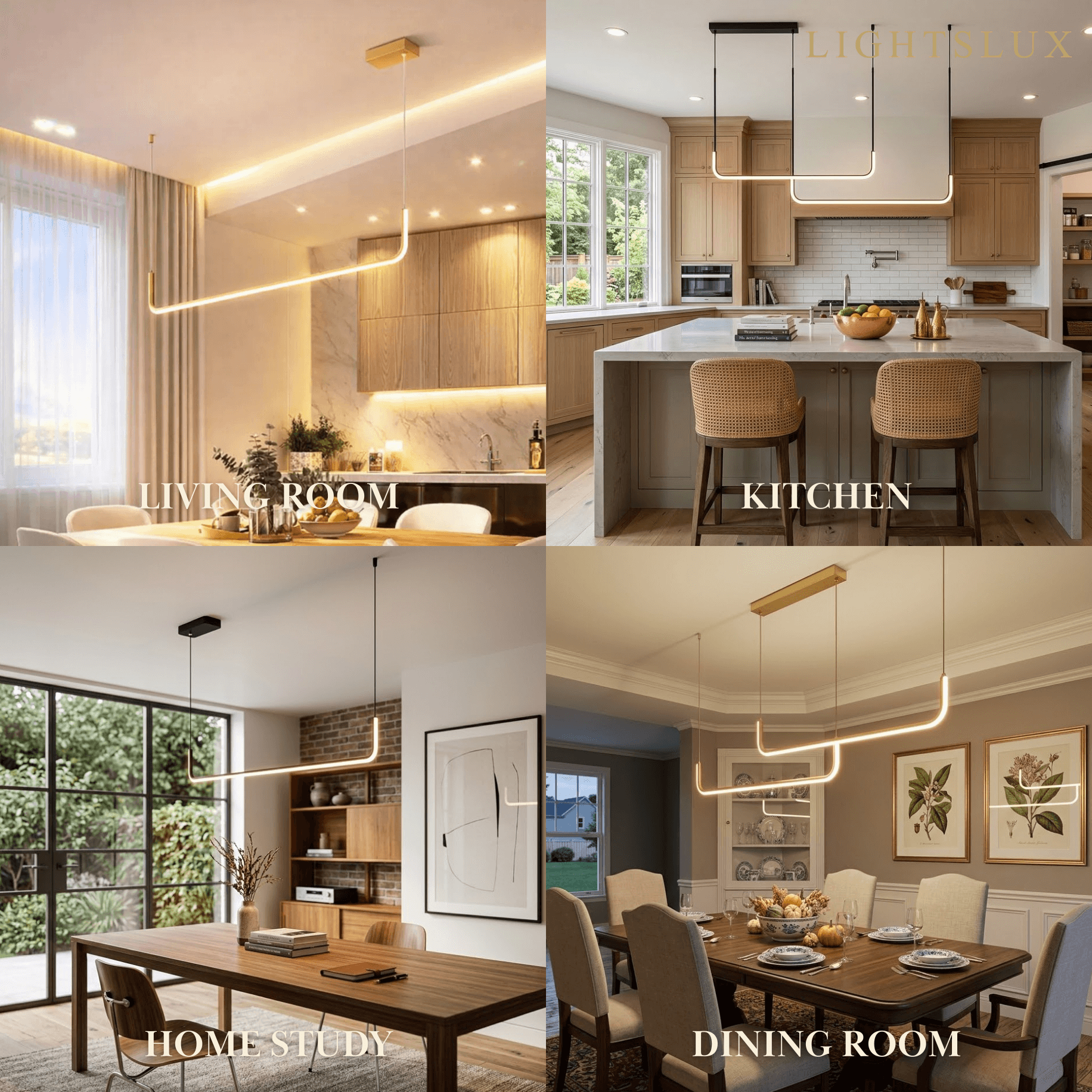 Arcato Minimalist Linear Pendant Light